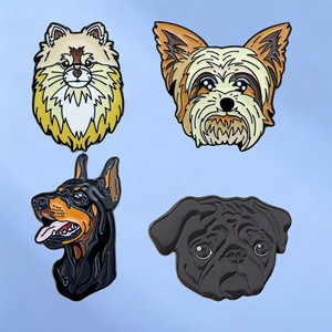 เข็มกลัดเคลือบรูปตัวการ์ตูนสุนัขเข็มกลัดรูปสัตว์สำหรับลูกสุนัข - Product Image 5