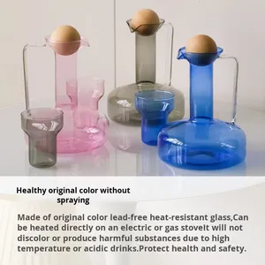 Tetera Británica de Gran Capacidad de Vidrio Borosilicato, Estilo Escandinavo Ecológico, Resistente a Altas Temperaturas, para Café y Té Frío - Product Image 2