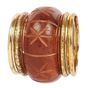 Gold Plated Wooden Star Pattern <b>Bangle</b> <b>Bracelets</b> Bohemian Sets Woman Stylish New Best Quality Trendy Unisex <b>Bracelets</b> for Woman - Product Image 4