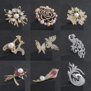 Fabricant sur mesure de broches pour femmes, boucles de foulard en soie, corsages en cristal et accessoires de bijouterie, avec strass et zircon - Product Image 6