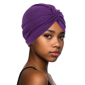 Syh1522 Bonnet de nuit en satin doux pré-noué pour femmes, turban de mode, bonnet de chimiothérapie, <span class=keywords><strong>chapeau</strong></span> pour cheveux - Product Image 2