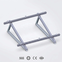 Support de montage triangulaire solaire en aluminium ArtSign OEM, structure de support PV réglable pour système de montage de panneaux solaires sur toit plat
