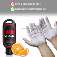 Craie liquide personnalisée Lovesports en gros avec logo, marque privée, craie de sport pour gym, haltérophilie, antidérapante, séchage rapide, 50 ml, magnésium