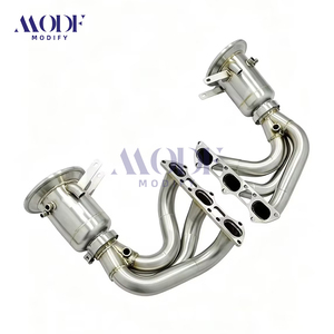Collettori di Scarico in Acciaio Inox a Lunghezza Uguale con Catalizzatori Sportivi per Porsche 911 992 <span class=keywords><strong>GT3</strong></span> GT3RS - Sistema di Miglioramento Prestazioni - Product Image 2