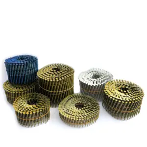 Factory Supply Corrugated coil nail from china dezhou city steel ring screw shank coil nails for pallets