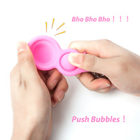 Jouets promotionnels à presser personnalisés mignon doux Pvc caoutchouc Pop Fidget jouet porte-clés pour les enfants