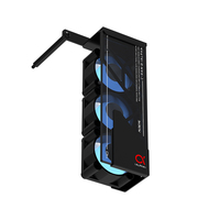 ALSEYE Petit ventilateur de refroidissement CPU noir 3 pièces 40 mm pour boîtier PC