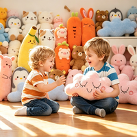 Fabriek Groothandel Schattig Fruit Pluche Speelgoed Knuffelkussen Bedpop Cartoon PP Katoen Gevuld Model Kinder Knuffeldier Speelgoed Cadeau