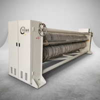 Machine de calandrage à chaud spéciale pour feutrage à l'aiguille, conception à 2 rouleaux pour le collage thermique des géotextiles et l'éclaircissement de la surface