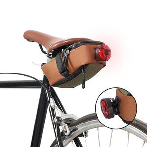 BRIVIGA Sacoche de selle de vélo 0,5L en polyester, sacoche de siège de vélo, pochette de cyclisme, boucle pour feu arrière, pour vélos de route et VTT, sac de rangement - Product Image 6