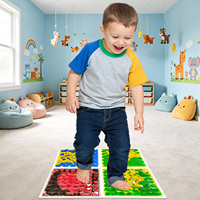 Tapis de marche sensoriels pour enfants, tapis en PVC écologique sans odeur, matériau sûr pour les jeux d'éducation préscolaire et la formation