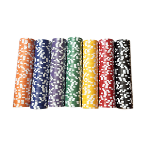 Lot de 100 jetons de poker de casino Texas Hold'em avec étui en aluminium pour Blackjack, <span class=keywords><strong>Roulette</strong></span> et Cartes <span class=keywords><strong>à</strong></span> Jouer – Vente en Gros - Product Image 3