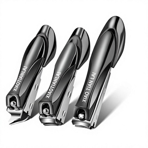 Coupe-ongles en acier inoxydable résistant aux éclaboussures, outil ergonomique de coupe des ongles pour les doigts et les orteils, manucure et pédicure - Product Image 5