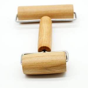 Mini pinces à rouler Double tête, 5 pièces, en bois de hêtre, en acier inoxydable, pour la cuisson de la pâte - Product Image 2