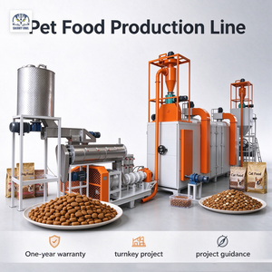 Machine industrielle <span class=keywords><strong>de</strong></span> fabrication d'aliments pour animaux <span class=keywords><strong>de</strong></span> compagnie 1-2t/h, ligne <span class=keywords><strong>de</strong></span> production d'aliments secs pour chiens, machine à granulés humides pour chiens - Product Image 1