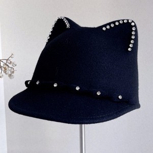 <span class=keywords><strong>Gorro</strong></span> <span class=keywords><strong>de</strong></span> Fieltro <span class=keywords><strong>de</strong></span> <span class=keywords><strong>Lana</strong></span> con <span class=keywords><strong>Orejas</strong></span> <span class=keywords><strong>de</strong></span> <span class=keywords><strong>Gato</strong></span> para Mujer, Estilo Moderno 2026, Gorra <span class=keywords><strong>de</strong></span> Béisbol con <span class=keywords><strong>Orejas</strong></span> <span class=keywords><strong>de</strong></span> Animal y Pedrería - Product Image 6