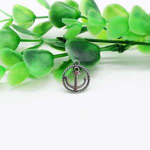 Pendentif ancre rond en acier inoxydable yunnique pour la fabrication de bracelets, composant de bijouterie en métal 316L - Product Image 4