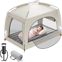 Matelas pneumatique léger pour enfants avec pompe manuelle, portable pour intérieur et extérieur, camping, voyage, maison