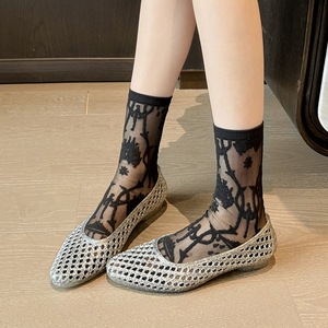 Sandalias de Mujer con Correa Transparente de Gelatina, Diseño de Moda, para Uso Diario, Estilo Jardín - Product Image 4