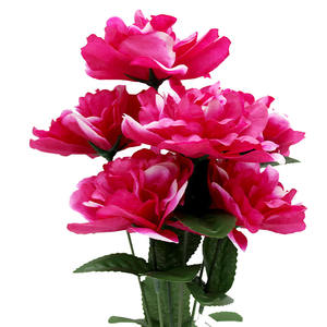 Ramo de flores de Dalias personalizadas, flores funerarias artificiales para el Día de los conmemorativos - Product Image 3