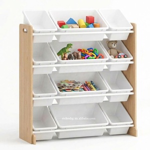 Unité <span class=keywords><strong>de</strong></span> rangement pour enfants à 4 niveaux étagère organisateur <span class=keywords><strong>de</strong></span> jouets pour salle <span class=keywords><strong>de</strong></span> jeux, étagère <span class=keywords><strong>de</strong></span> rangement pour jouets - Product Image 3