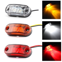 Meilleures ventes Lampe ovale pour camion de 2,5 pouces pour bus Remorque Feux latéraux Feux de remorque à LED