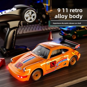 Nouvelle <span class=keywords><strong>voiture</strong></span> RC miniature ESP à l'échelle 1:43 en alliage métallique, quatre roues motrices, avec éclairage, pour enfants, jouet transfrontalier - Product Image 1