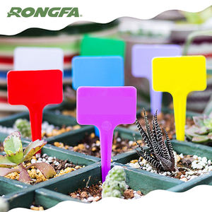 10 см цветные пластиковые этикетки для растений водонепроницаемые Т-образные пластиковые маркеры для растений садовые знаки - Product Image 3