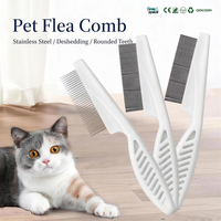 Brosse à poils pour animaux de compagnie douce à un clic de qualité supérieure en acier inoxydable TPR Outil de toilettage auto-nettoyant pour chiens et chats à poils longs/courts