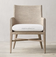 Meubles d'intérieur à cadre en bois haut de gamme chaise en herbe de mer durable et moderne