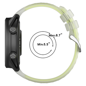 <span class=keywords><strong>Bracelet</strong></span> de montre sport en silicone souple et respirant pour <span class=keywords><strong>Garmin</strong></span> Forerunner 570 <span class=keywords><strong>Bracelet</strong></span> de montre intelligent réglable <span class=keywords><strong>20mm</strong></span> 22mm <span class=keywords><strong>Bracelet</strong></span> - Product Image 5