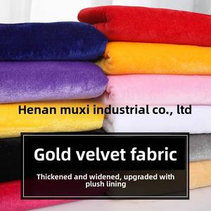 โรงงานคาวีขายผ้ากำมะหยี่โดยตรง รุ่นหนาพิเศษพร้อมลวดลายสีพื้น ฉากหลังงานแต่งงานและผ้าปูโต๊ะ - Product Image 3