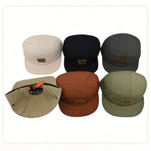 Casquettes de baseball à visière courte en tissu Oxford Dobby à pois avec logo personnalisé, séchage rapide, protection solaire, bord souple, lot de cinq pièces - Product Image 4