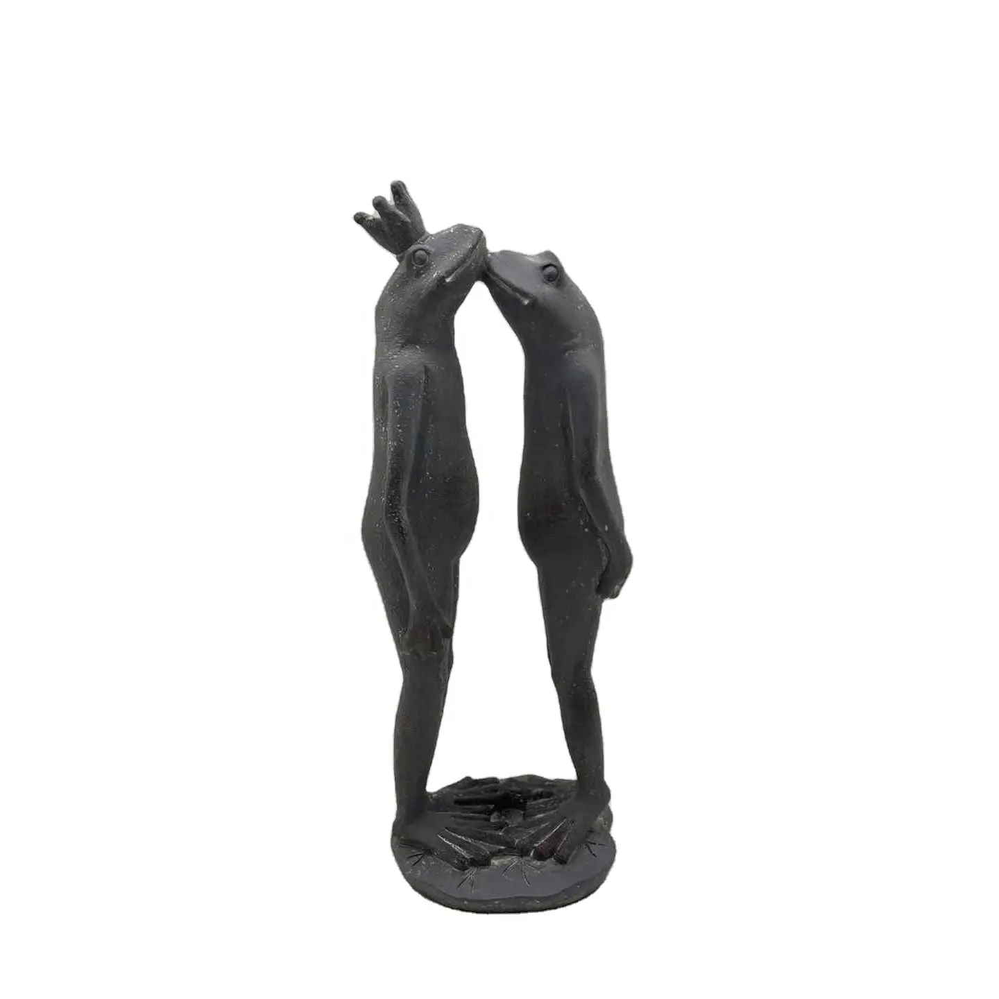 Statue de Couple de grenouille féerique, Figurine d'animal romantique en résine pour décoration de pelouse extérieure pour lits de fleurs