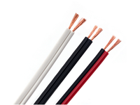 Câble électrique domestique QUANWEI en cuivre nu multiconducteur non blindé, isolé en PVC, 12V - 14/18 AWG Blanc/Noir