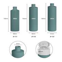 Bouteille souple personnalisée en HDPE de 200 ml et 250 ml avec bouchon à clapet pour savon liquide, shampoing, lotion corporelle, emballage cosmétique OEM