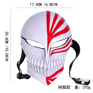 <span class=keywords><strong>Masque</strong></span> facial Demon Slayer Haganetsuka Hotaru <span class=keywords><strong>Bleach</strong></span> Kurosaki <span class=keywords><strong>Ichigo</strong></span>, accessoire de cosplay, Comic Con, fête d'Halloween - Product Image 5