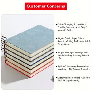 Customised Logo Sheepskin Notebook Covers Bespoke <b>A5</b> Journal Notebooks Thickened Record Books & <b>Notepads</b> Wholesale - Product Image 6