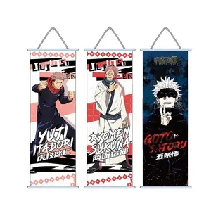 Shenman новый стиль аниме юютсу кайсен подвесная живопись Yuji Itadori Gojo Satoru настенные свитки постер для украшения дома