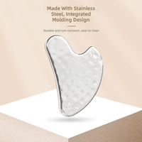Métal Gua Sha Drainage Lymphatique Masseur Guasha Outils Faciaux En Acier Inoxydable Gua Sha Outil De Massage pour Le Visage
