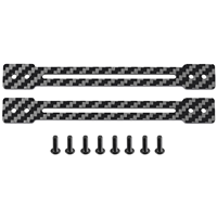 Plaques de renforcement de châssis en fibre de carbone, ensemble de stabilisateurs de cadre pour châssis de monster truck RC 1/10 Clod Buster, pièces de mise à niveau OP