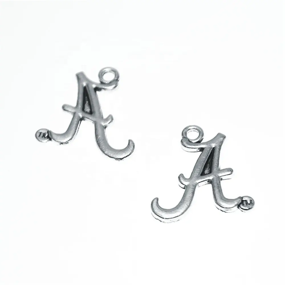 Abalorios de plata de primera ley con logo del equipo de Ali, accesorios de joyería, plata esterlina 21x20mm