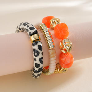 Bracelet enroulé de perles d'eau douce or rose, irrégulier, carré et semi-rond, style rétro, luxe, unisexe, cadeau - Product Image 2