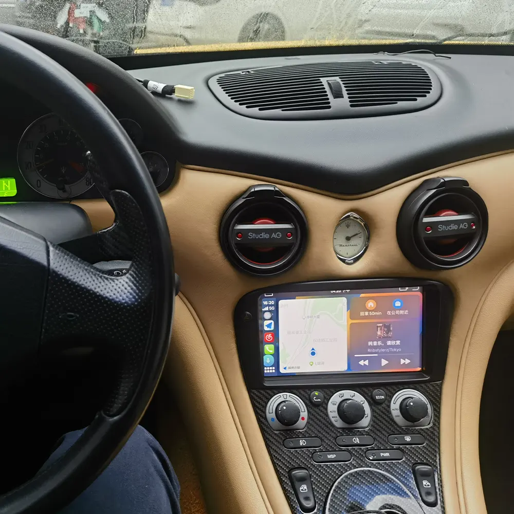 Pemutar Multimedia mobil, 2 Din untuk Maserati 3200GT 4200GT Android 12 4GB + 64GB Multimedia mobil, Audio Radio Player GPS navigasi Unit utama DSP Carplay