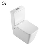 Sanitaire porcelaine bon marché wc inodoro toilette commode filigrane salle de bain sol céramique deux pièces cuvette de toilette pour la maison