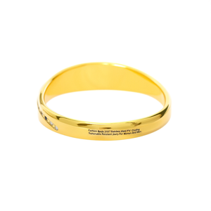 Fashion <b>Bangle</b> 316L Stainless Steel PVD Gold Plating Sustainable Resistant Jewelry <b>For</b> Women And <b>Men</b> - Product Image 2