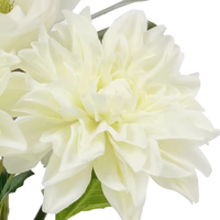 OH ARTS Ensemble de fleurs artificielles séchées, Dahlia et magnolia artificielles mélangées, pour décoration intérieure et extérieure
