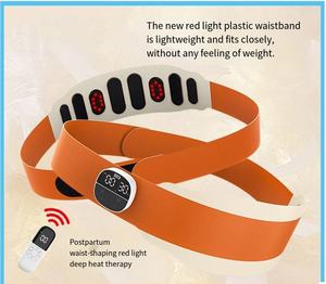 Máquina Eléctrica para Aliviar el Dolor de Espalda con Personalización OEM, Cinturón Adelgazante con Calefacción, Masajeador de Cintura de Microfibra con Luz Roja, Venta al por Mayor - Product Image 5