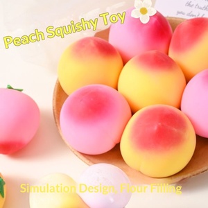 Peach Pinch Music Anti-Stress Plastic Toy Internet Celebrity Hot Release Slow <b>Rebound</b> Office Stress Relief Tool - Product Image 2