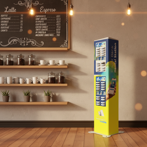 Estación de Carga Compartida Y2 Power de 32 Puertos para Lugar Público, Máquina Expendedora de Baterías para Alquiler en Restaurantes - Product Image 1